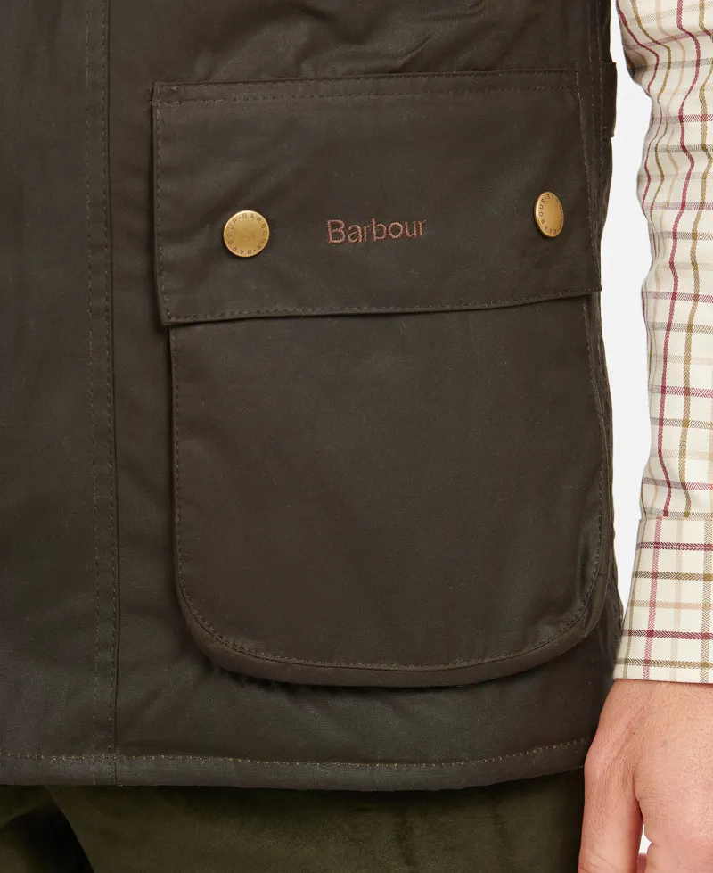 Barbour Westmorland Wax Gilet Olive-4