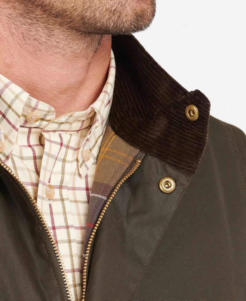 Barbour Westmorland Wax Gilet Olive-7