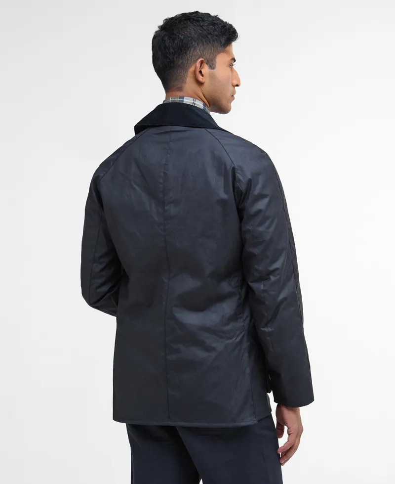 Barbour Mens Ashby Wax Jacket Navy-4