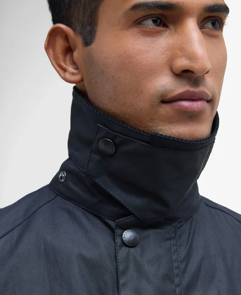 Barbour Mens Ashby Wax Jacket Navy-6