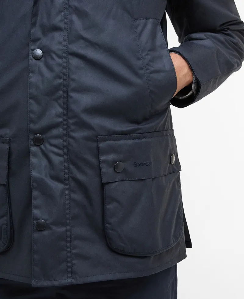 Barbour Mens Ashby Wax Jacket Navy-9