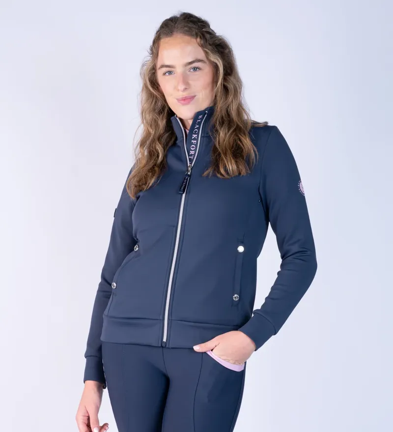 Blackfort Equestrian Jenny Softshell Jacket Navy/Marshmallow-5