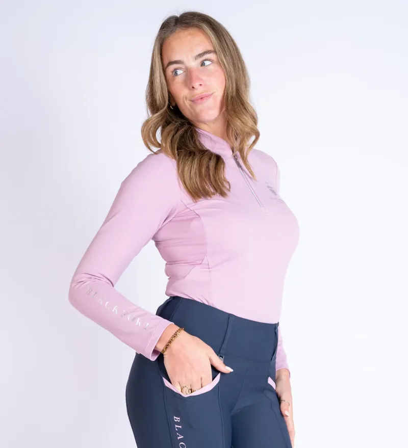 Blackfort Equestrian Cool Mesh Base Layer Long Sleeve Marshmallow-3