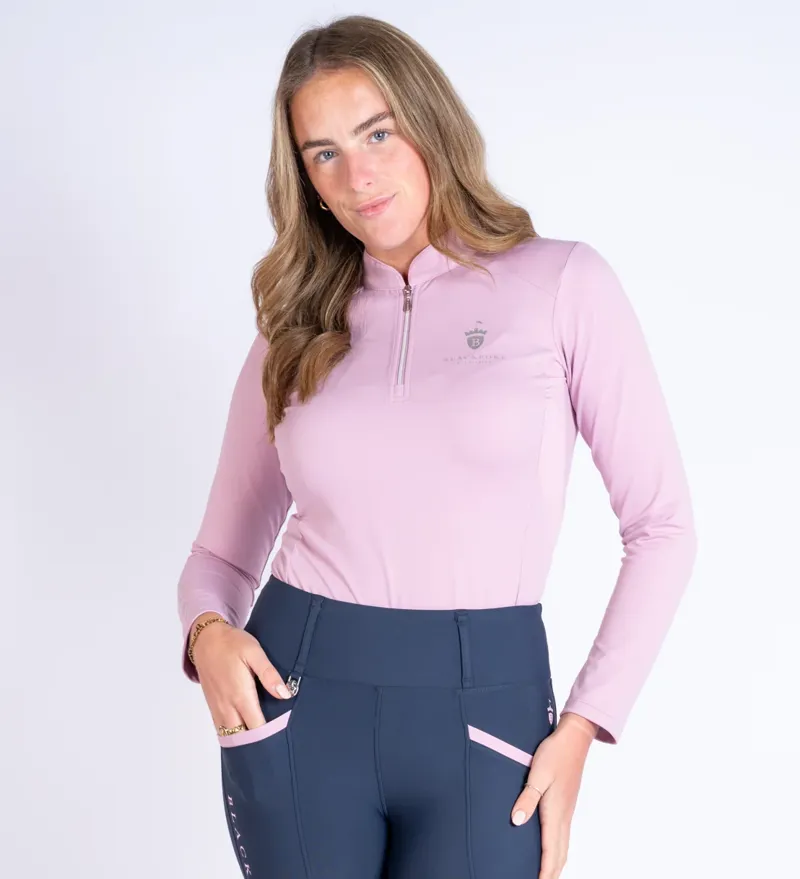 Blackfort Equestrian Cool Mesh Base Layer Long Sleeve Marshmallow-5