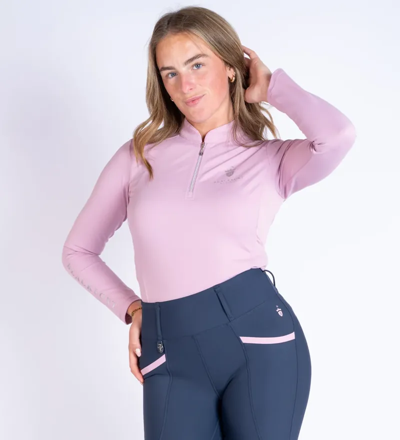 Blackfort Equestrian Cool Mesh Base Layer Long Sleeve Marshmallow-1