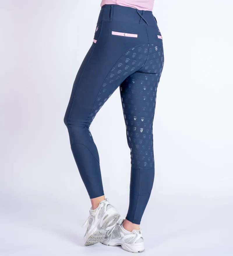 Blackfort Equestrian Training Tights 3.0 Navy/Marshmallow-3