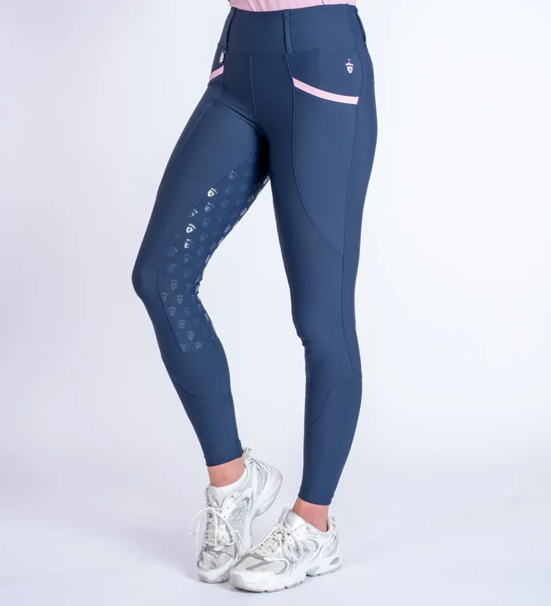 Blackfort Equestrian Training Tights 3.0 Navy/Marshmallow-4