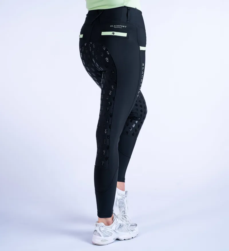 Blackfort Equestrian Training Tights 3.0 Black/Matcha-3