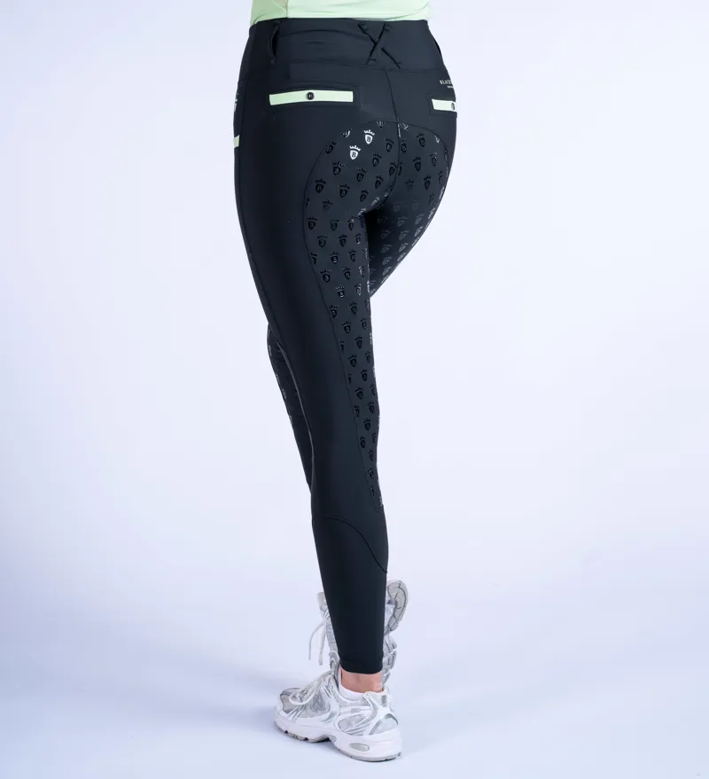 Blackfort Equestrian Training Tights 3.0 Black/Matcha-5