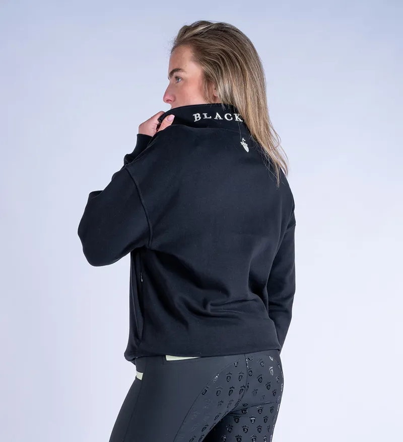 Blackfort Equestrian Ruby Quarter Zip Black/Matcha-3