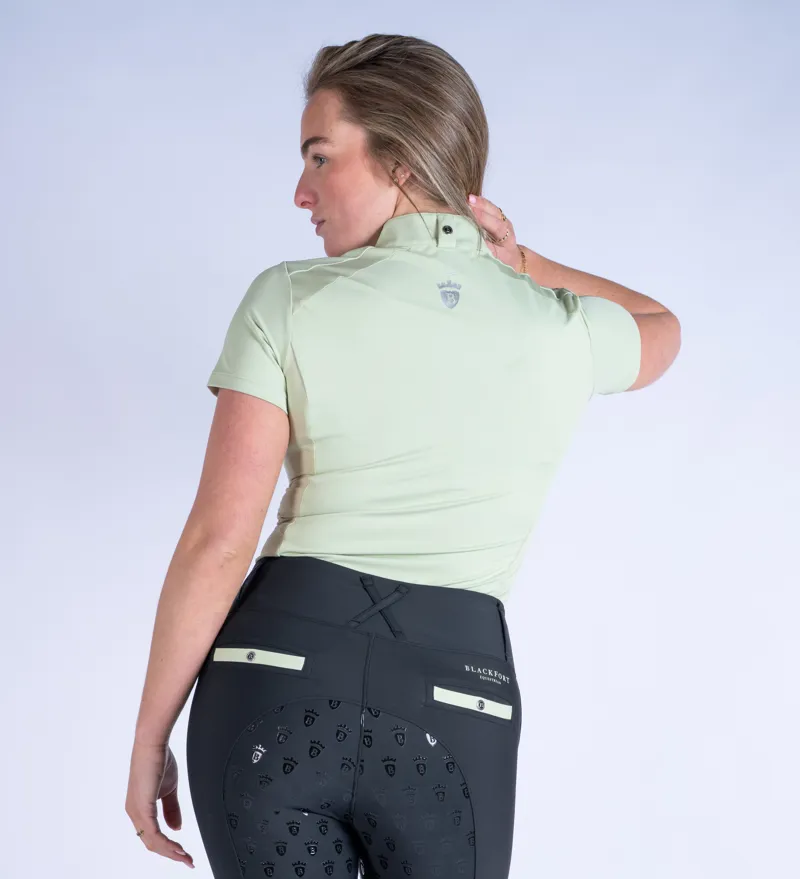 Blackfort Equestrian Cool Mesh Base Layer Short Sleeve Matcha-2