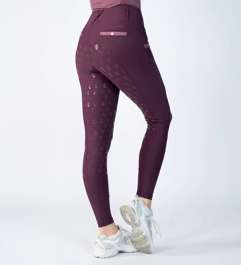 Blackfort Equestrian Training Tights 3.0 Mulberry/Fig-3