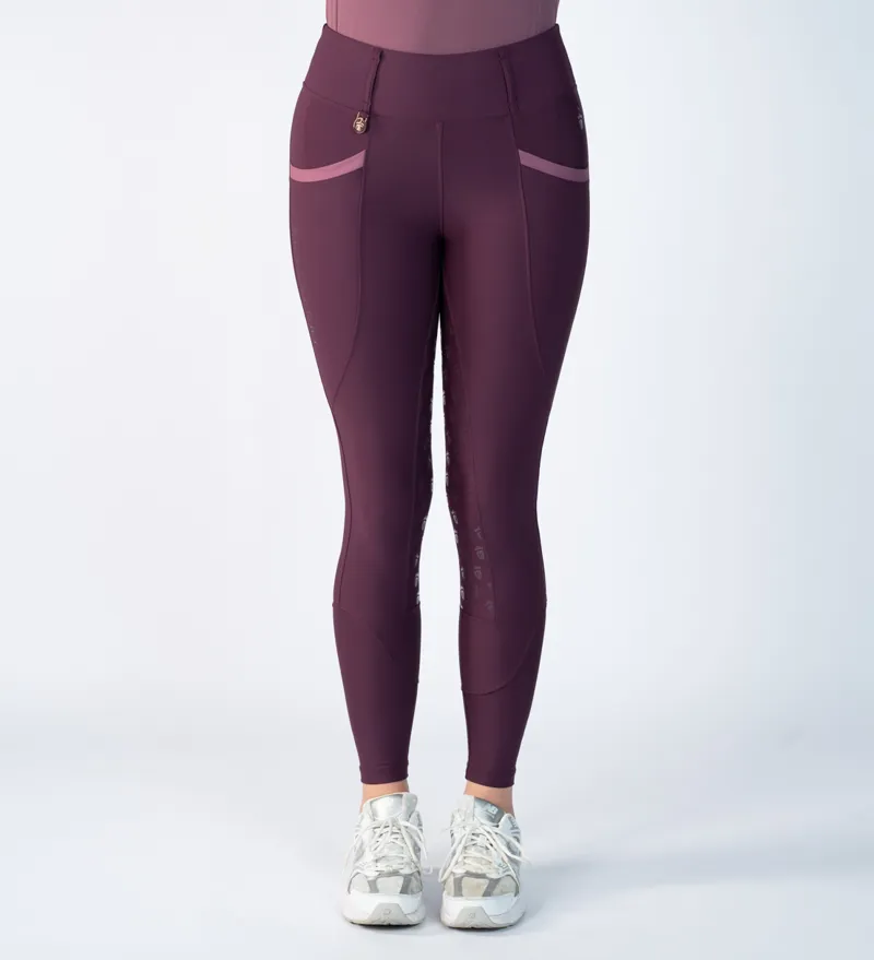 Blackfort Equestrian Training Tights 3.0 Mulberry/Fig-4