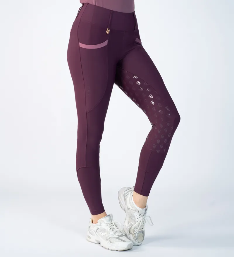 Blackfort Equestrian Training Tights 3.0 Mulberry/Fig