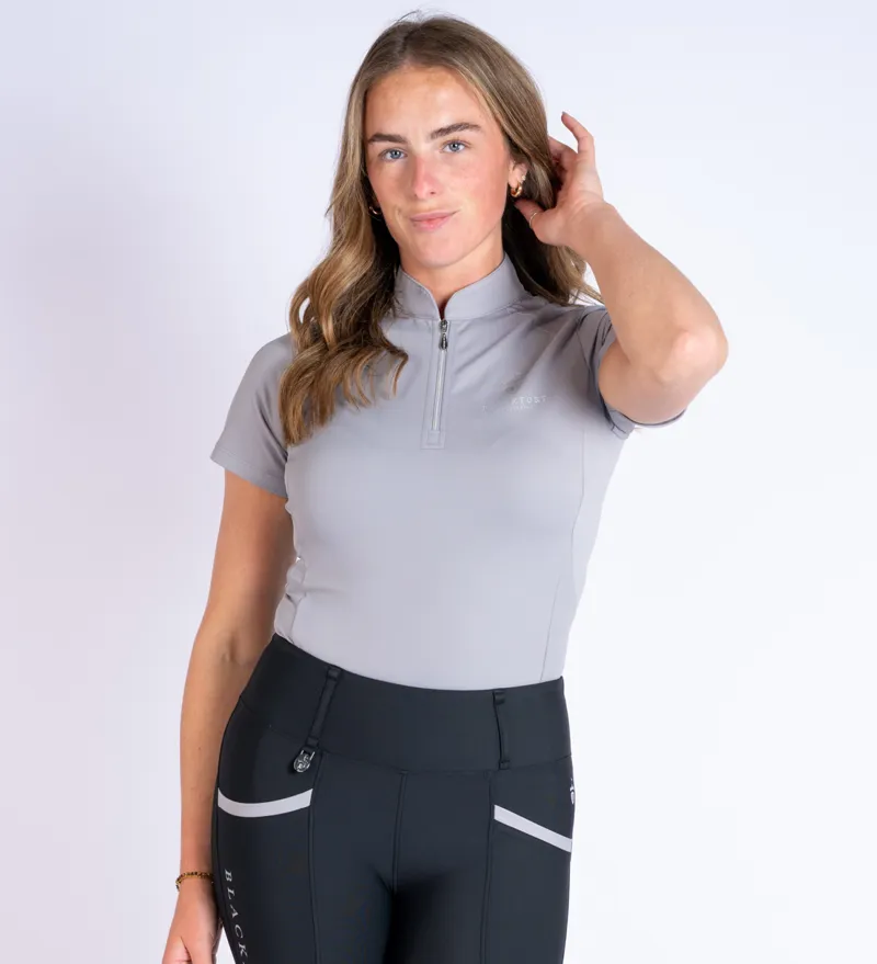 Blackfort Equestrian Cool Mesh Base Layer Short Sleeve Mushroom-2