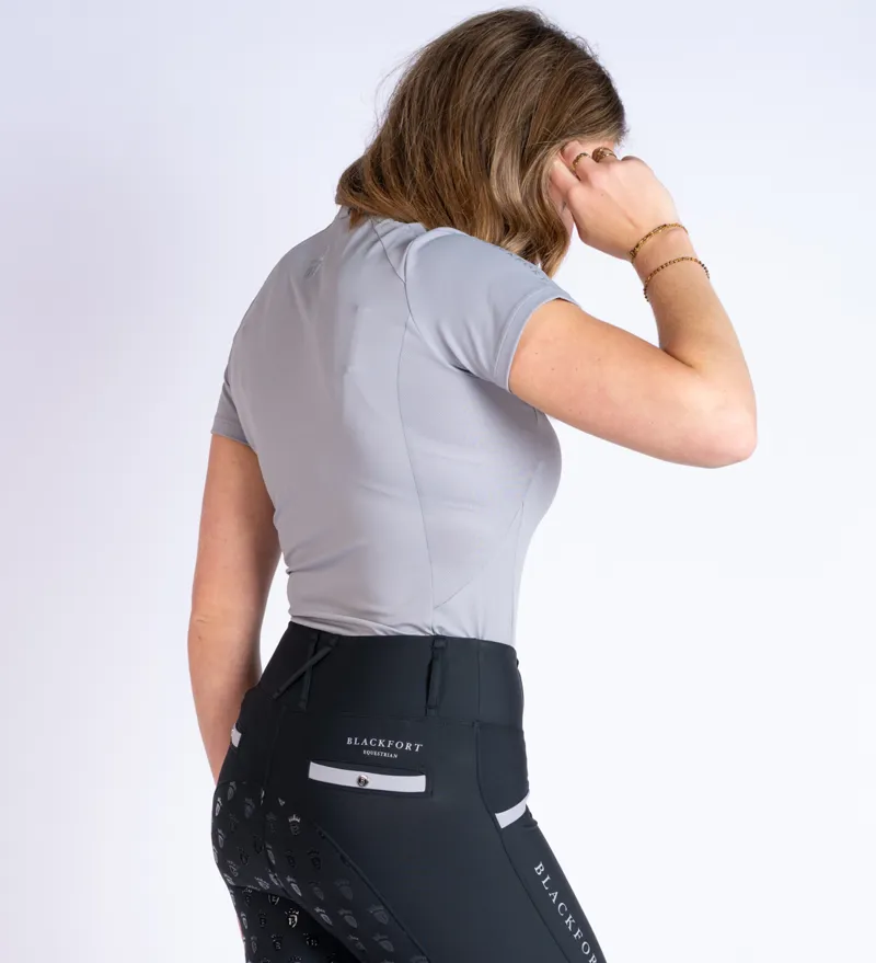 Blackfort Equestrian Cool Mesh Base Layer Short Sleeve Mushroom-3