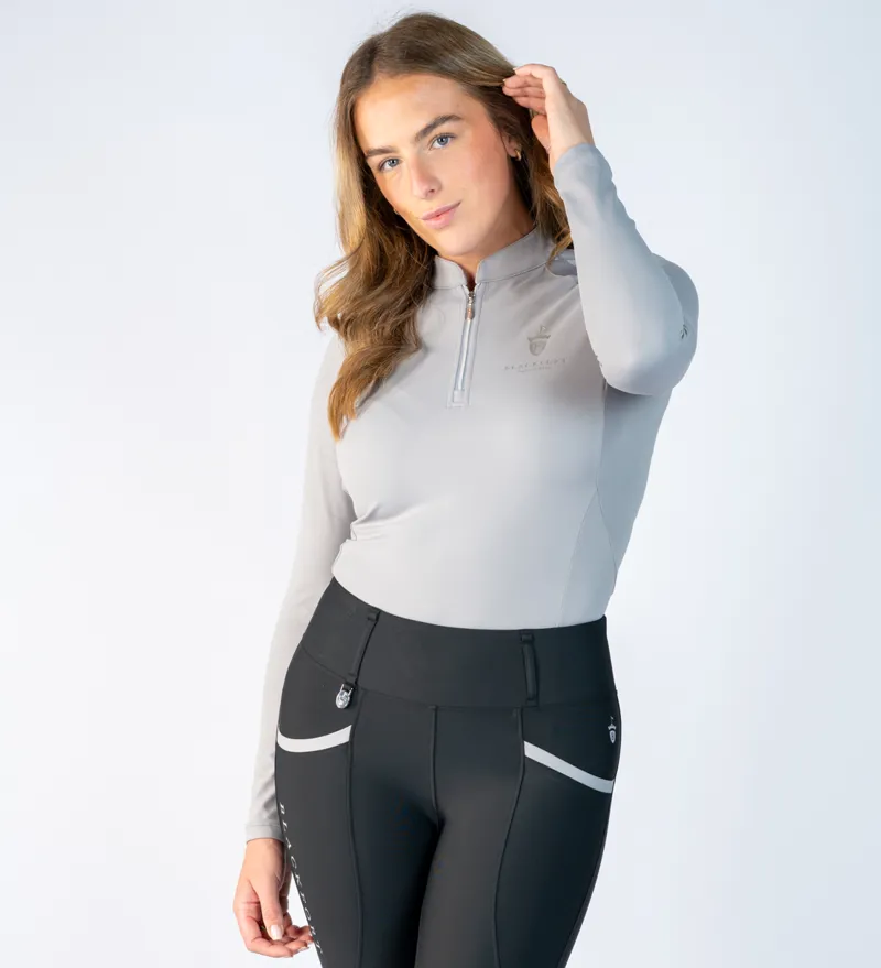 Blackfort Equestrian Cool Mesh Base Layer Long Sleeve Glacier-3