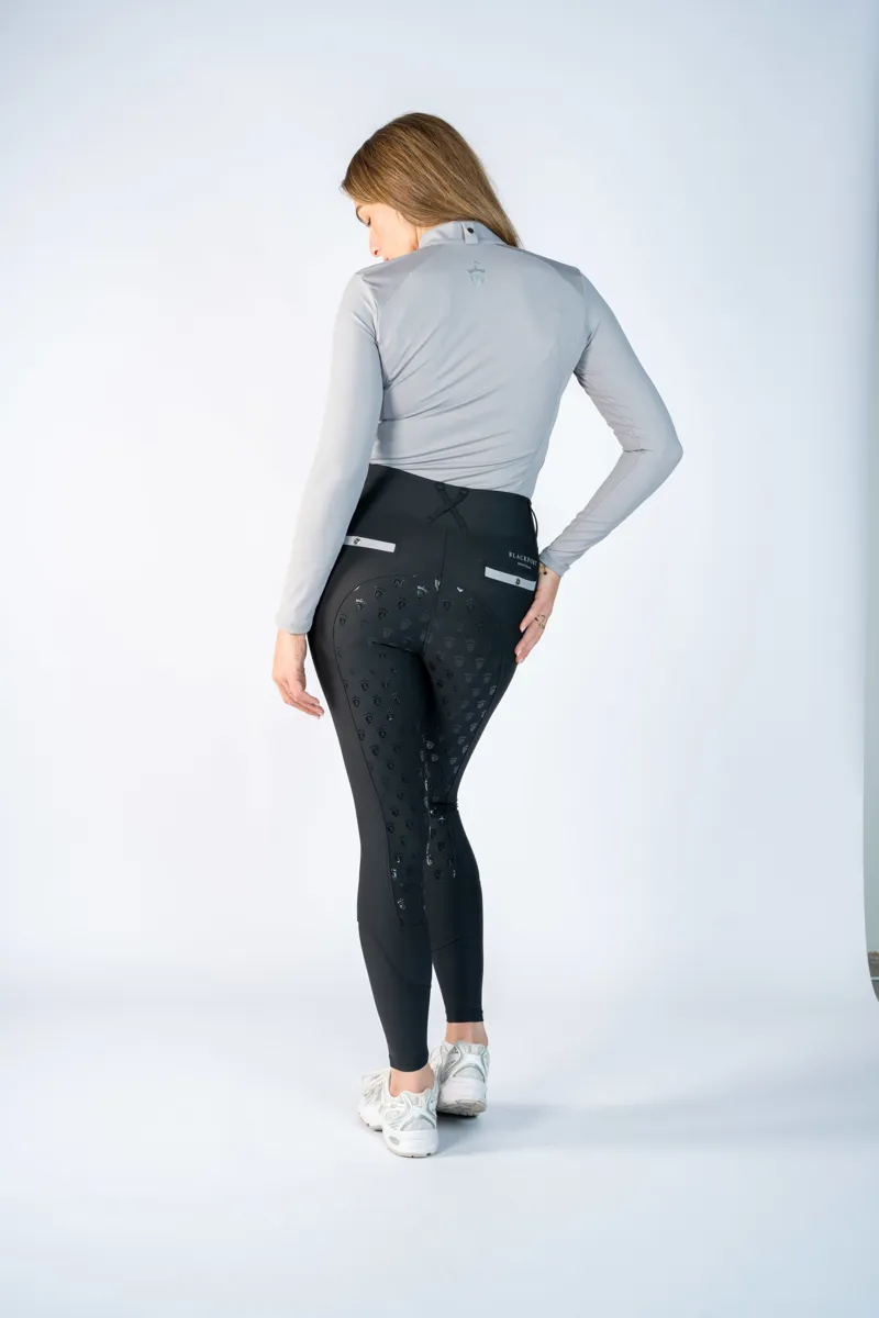 Blackfort Equestrian Cool Mesh Base Layer Long Sleeve Glacier-5