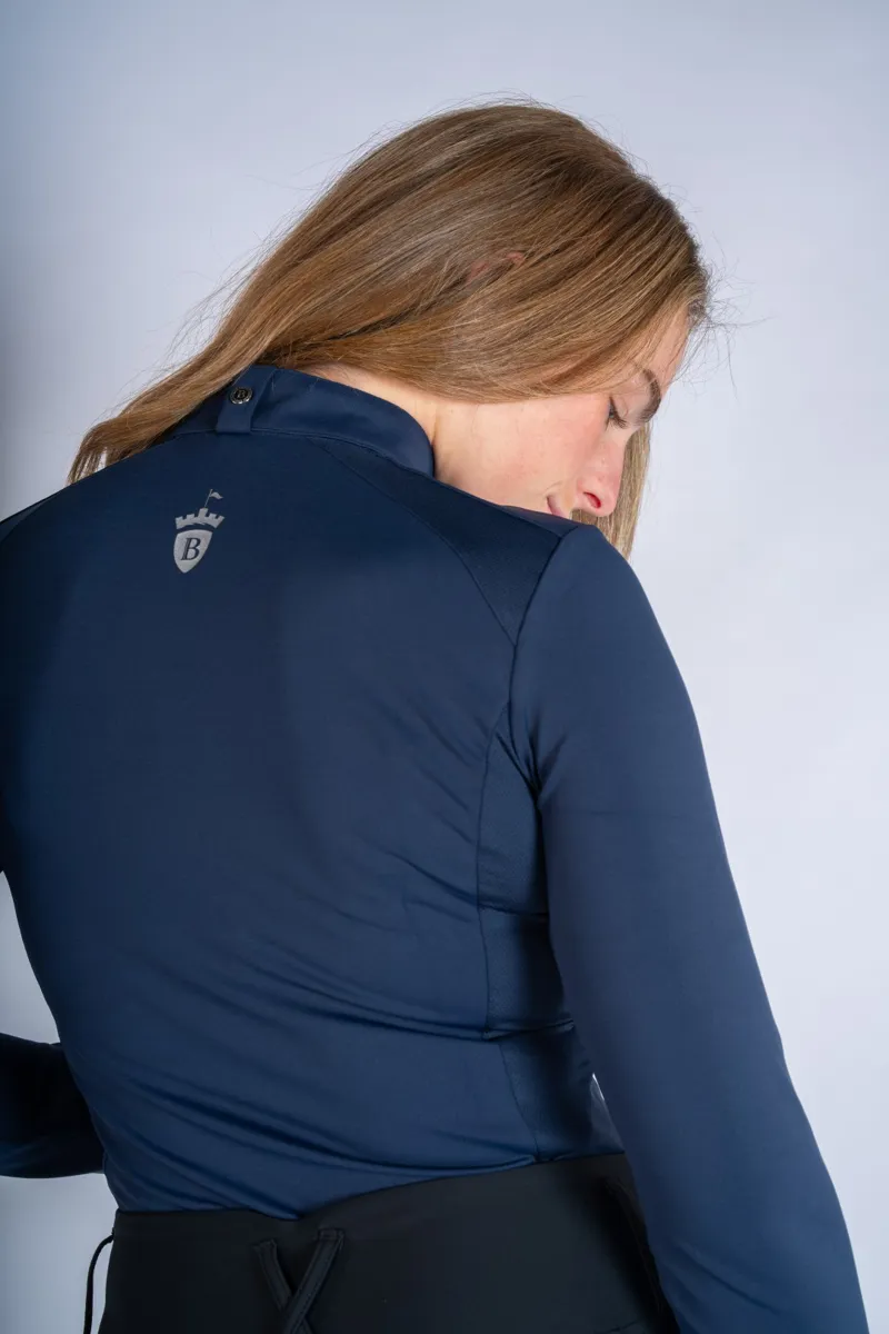 Blackfort Equestrian Cool Mesh Base Layer Long Sleeve Navy-4