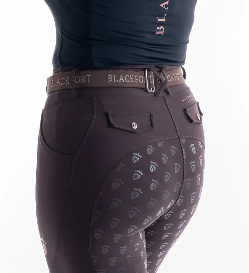 Blackfort Equestrian Signature Belt Chocolate With Tan Leather-1