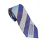 Equetech Junior Official Pony Club Ready Tied Stock Grey/Purple/Gold Check