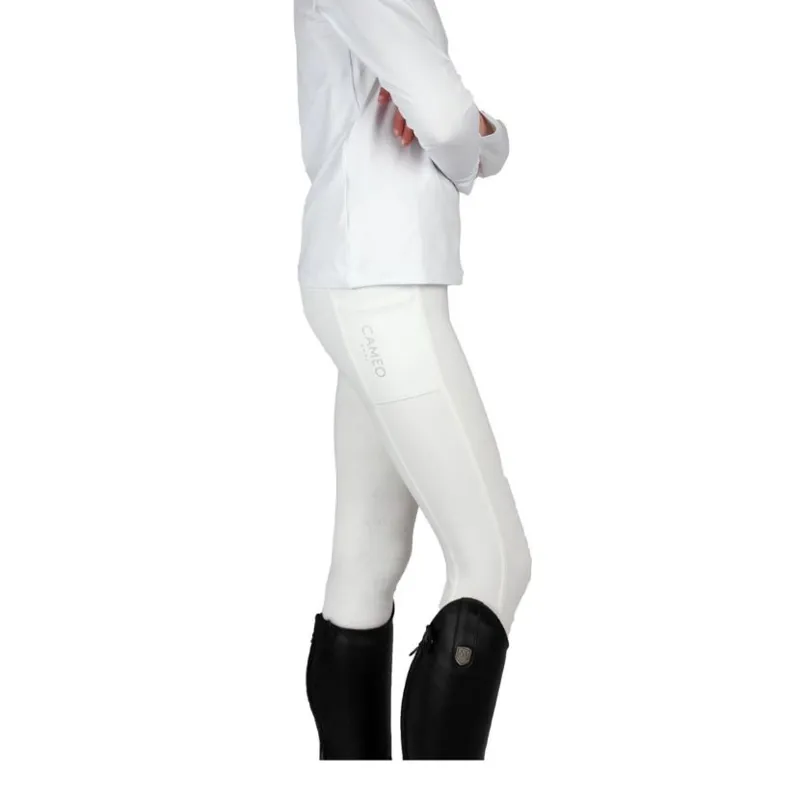 Cameo Core Collection Junior Riding Tights White-1