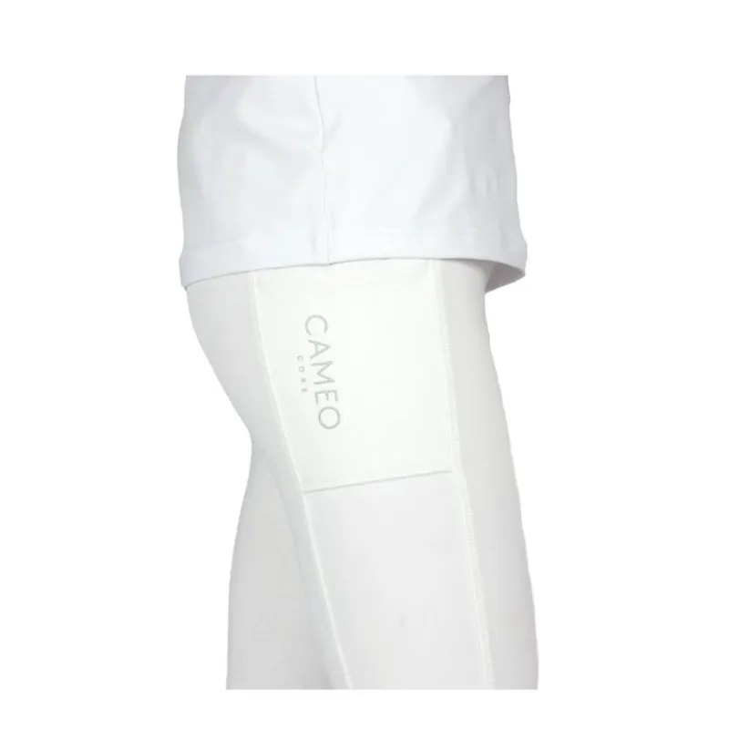 Cameo Core Collection Junior Riding Tights White-2
