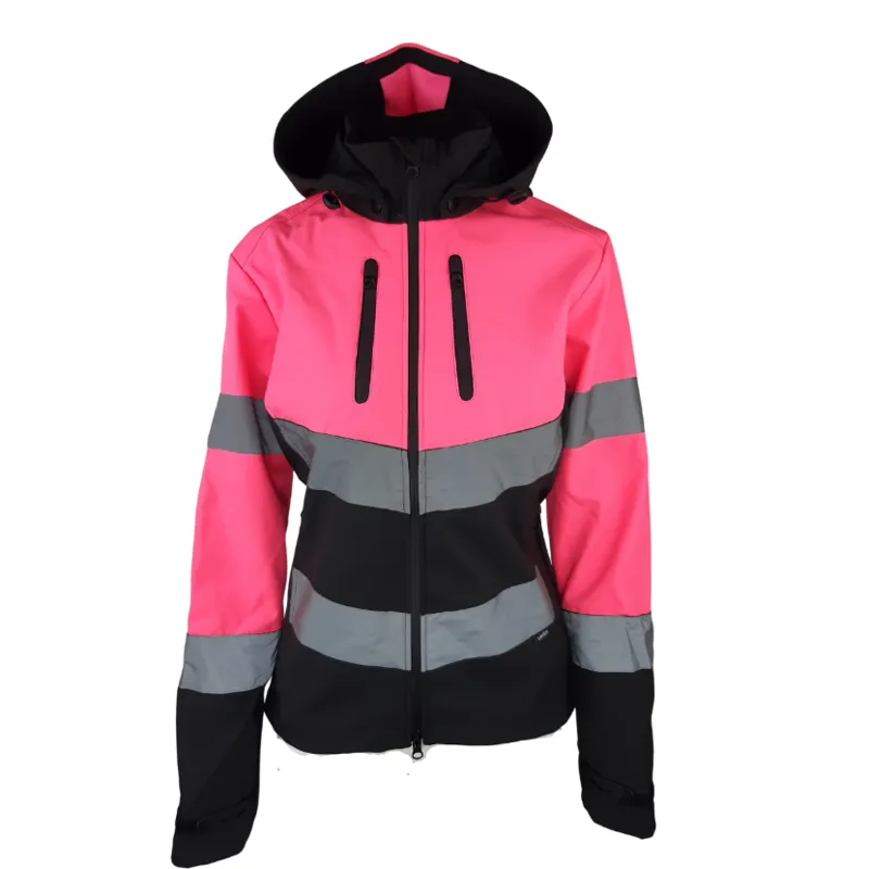 Pink hi vis waterproof jacket top