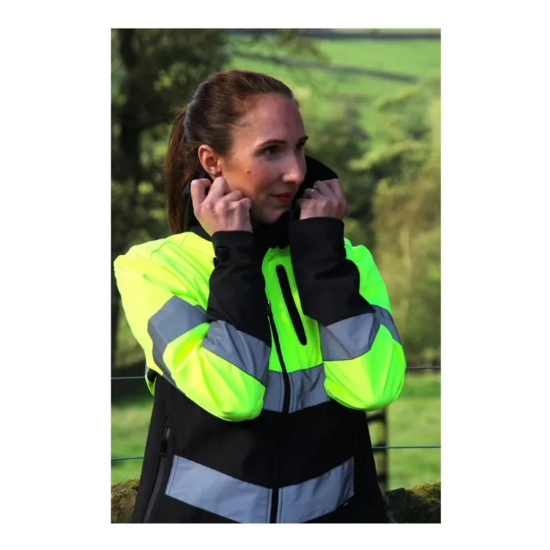 Cameo Performance Junior Water Repellant Hi Viz Jacket Yellow-3