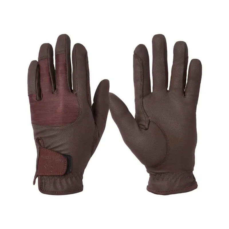 Cameo Performance Riding Gloves Brown