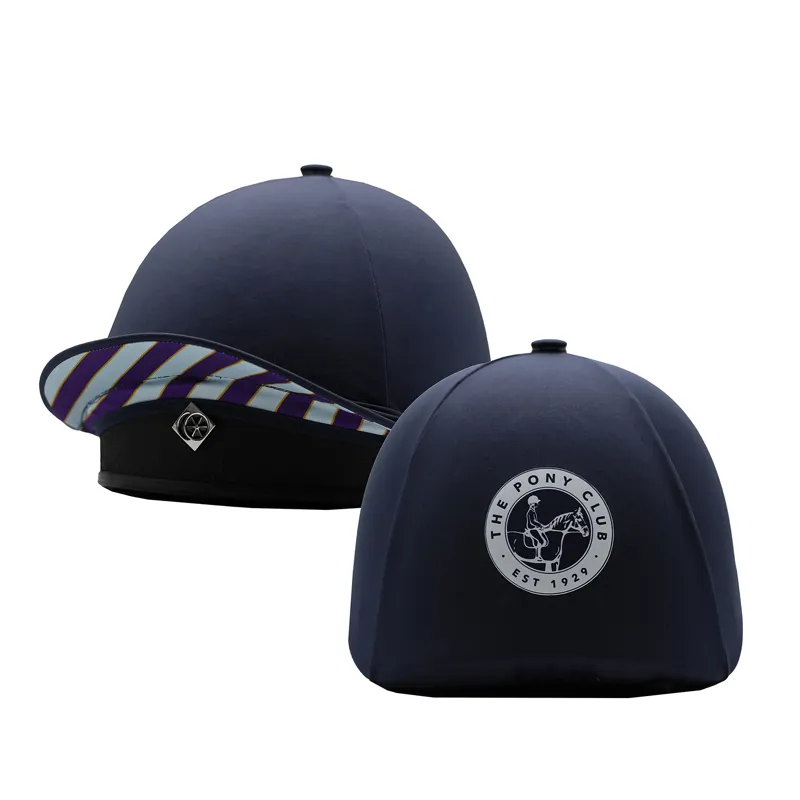 Equetech Official Pony Club 2-In-1 Lycra Hat Silk-4