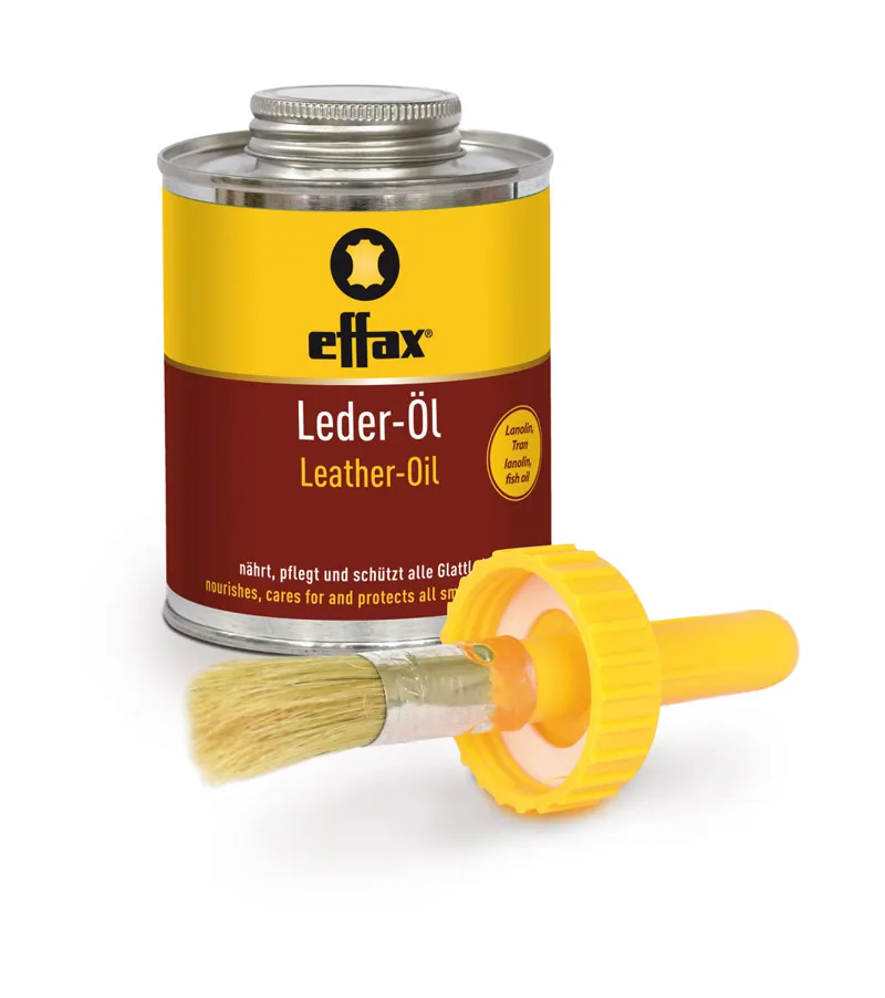 Effax Leather Oil Complete With Brush 475ml