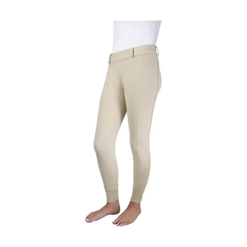 Hy Equestrian Glacial Softshell Riding Tights Beige-1