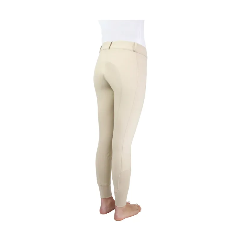 Hy Equestrian Glacial Softshell Riding Tights Beige-3