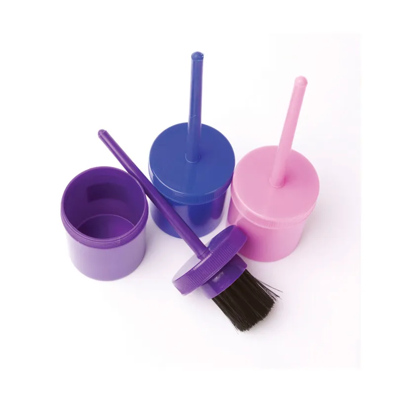 Hoof Oil Brush And Container Blue