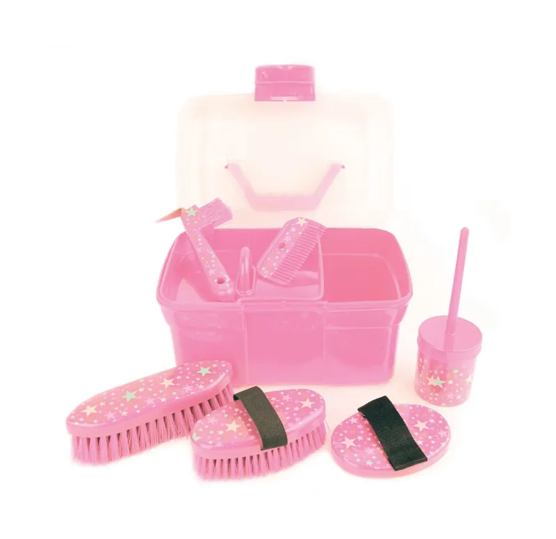 Lincoln Star Pattern Grooming Kit Pink