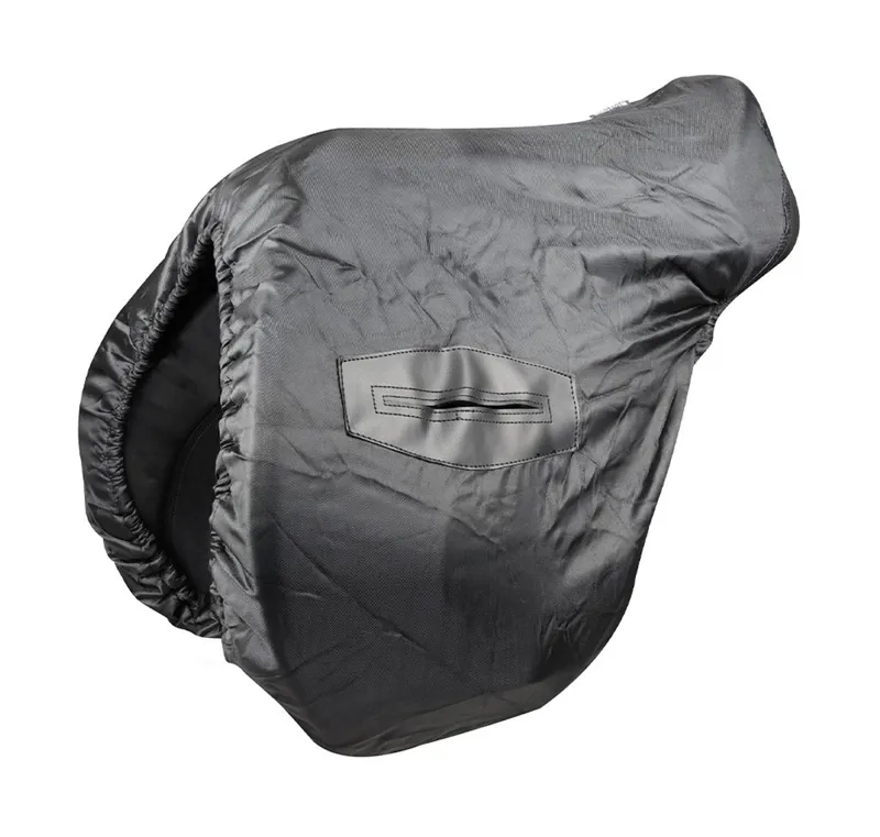 Hy Equestrian Fleece Lined Waterproof Ride On Saddle Cover Black