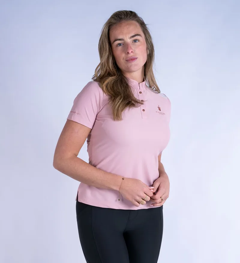 Blackfort Equestrian Astrid Tech Polo Shirt Pink-2