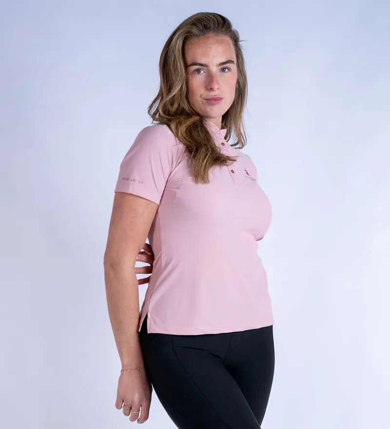 Blackfort Equestrian Astrid Tech Polo Shirt Pink-3