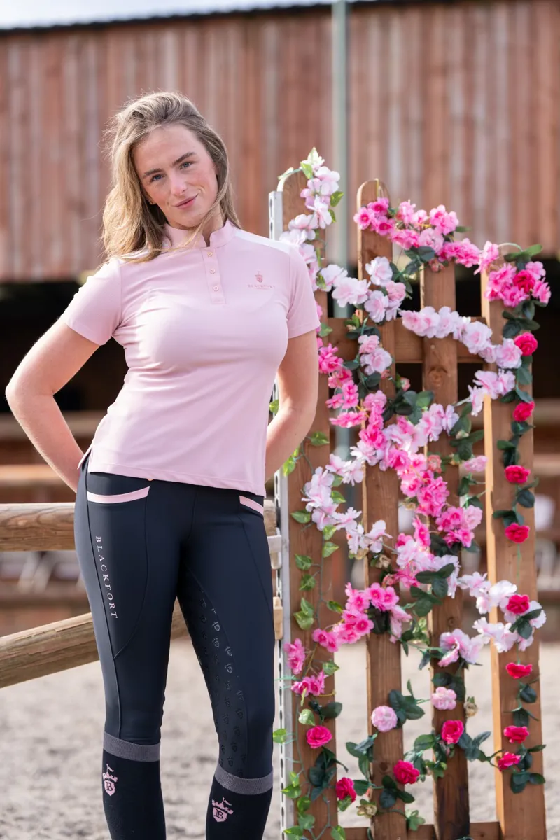 Blackfort Equestrian Astrid Tech Polo Shirt Pink-5