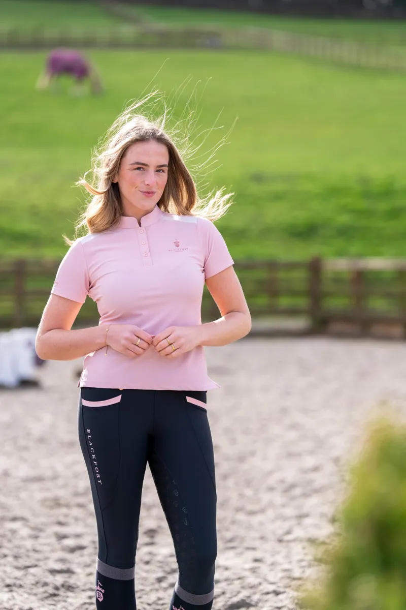Blackfort Equestrian Astrid Tech Polo Shirt Pink-8