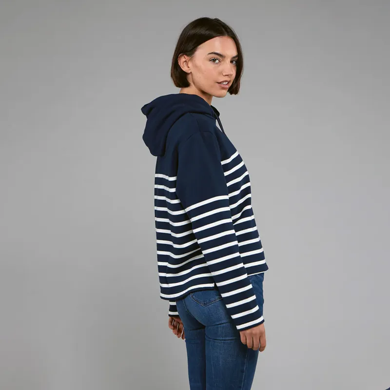 Toggi Ladies Princetown Hoodie Midnight Navy Stripe-4
