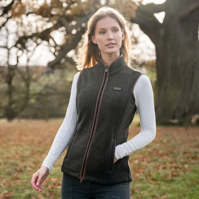 Toggi Regent Ladies Fleece Gilet Forest Green-1