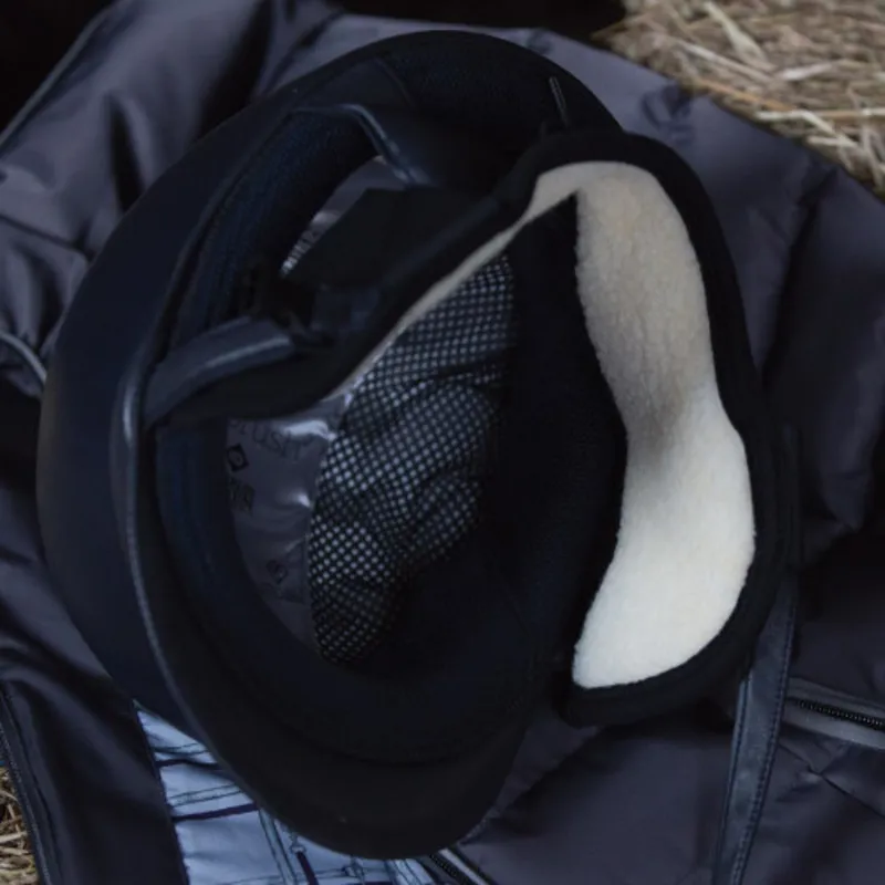 Equetech Unisex Riding Hat Ear Warmers One Size Black-2