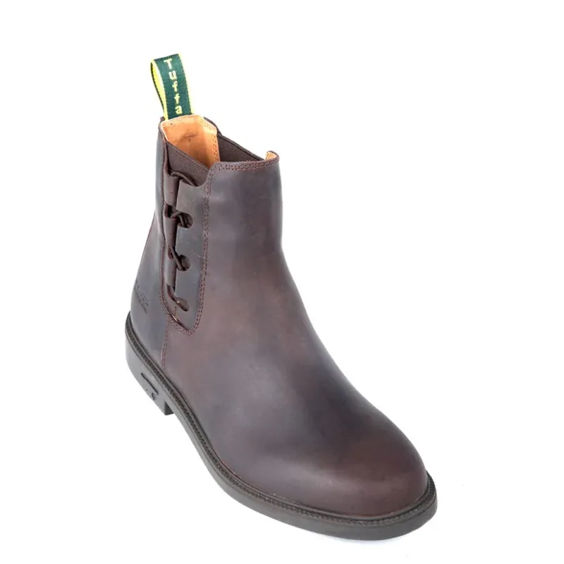 Tuffa Rodeo Nubuck Leather Jodhpur Boot Brown-1