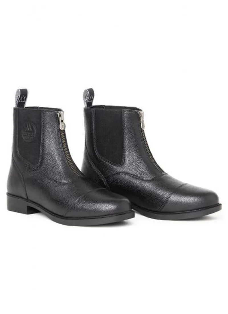 Mountain Horse Ragazza Young Zip Front Paddock Boot Black-1
