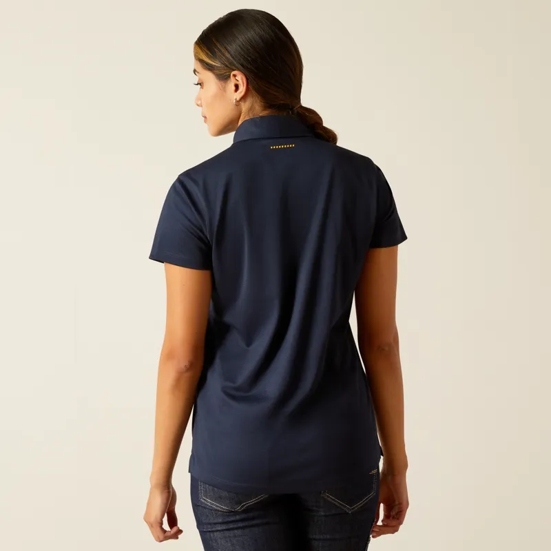 Ariat REBAR Womens Foreman Polo Navy-1