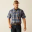 Ariat REBAR Mens Made Tough Durastretch Work Shirt Strong Blue