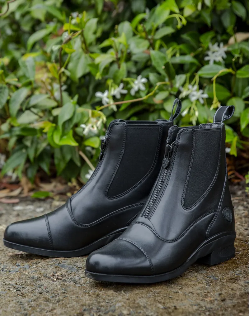 Ariat Ladies Heritage Zip Paddock Boot 2025 Black-3