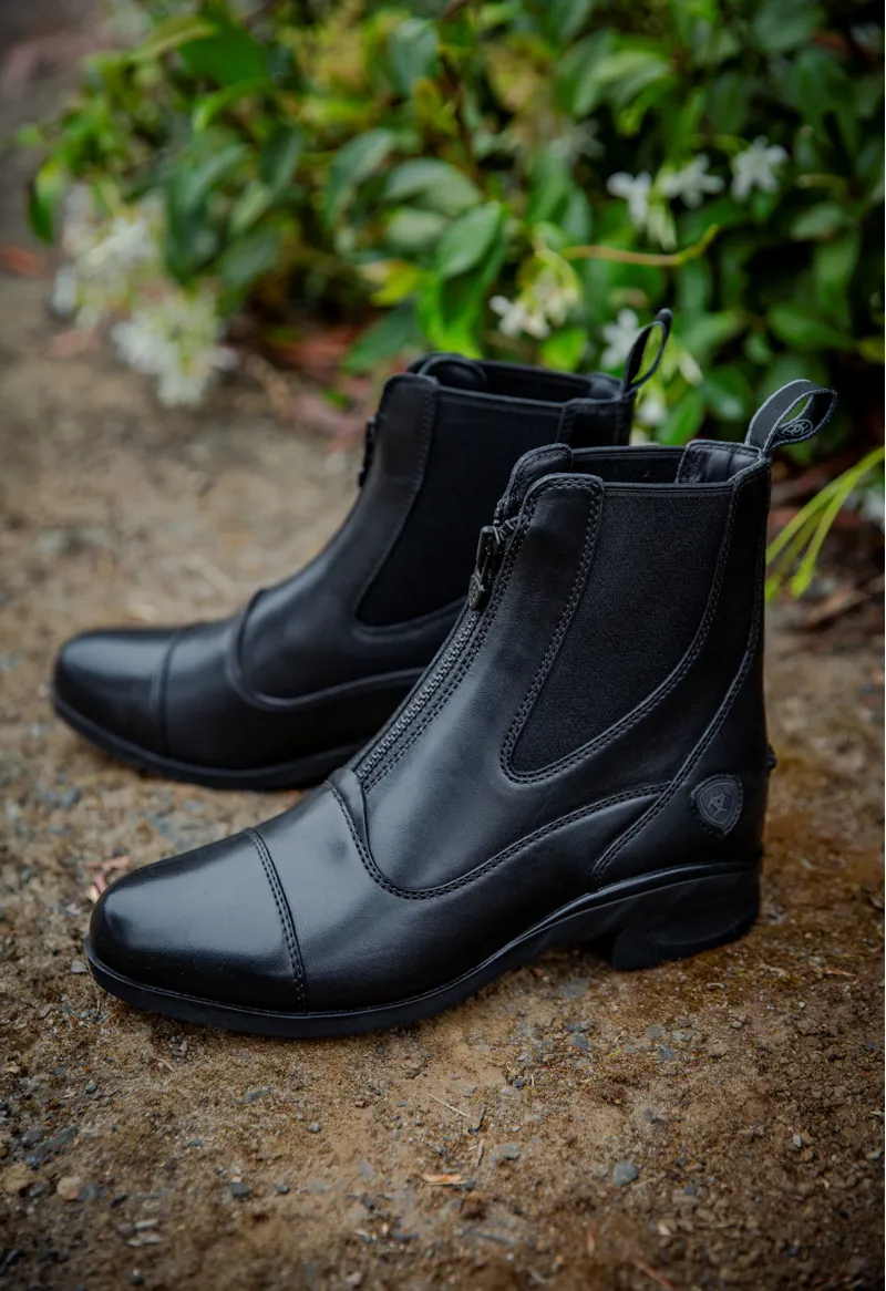 Ariat Ladies Heritage Zip Paddock Boot 2025 Black-1